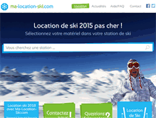 Tablet Screenshot of ma-location-ski.com